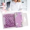 70pcs Paper Clips Vibrant Color Cute Small Paper Clips Durable Rustproof Iron Paper Clips for School Office Violet