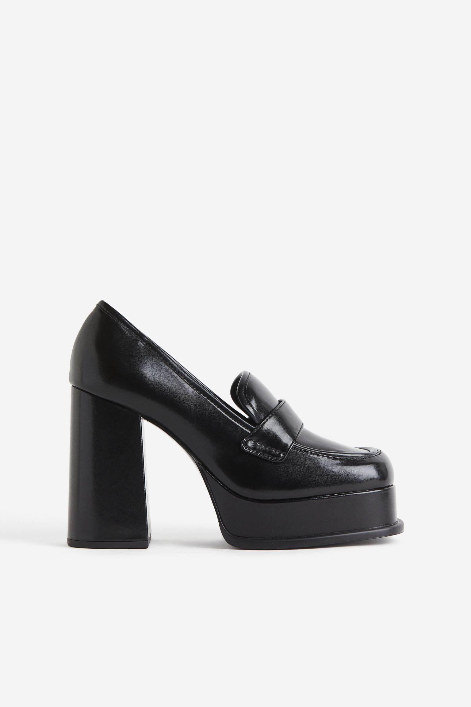 

Heeled platform loafers