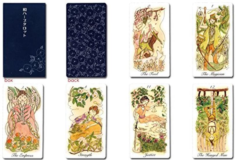 22 Tarot Cards Herb from Japanese Treasures of Includes an explanatory booklet detailing the scientific alternative medicinal and history of 44