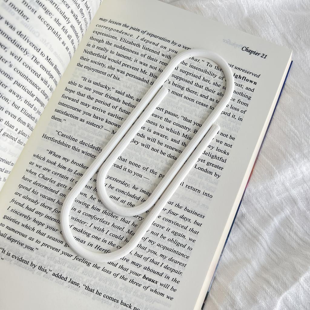 Enormous Paperclip Bookmarks Measuring 5.71 inch Made of Plastic Perfect for Book Lovers Students And Office Supplies