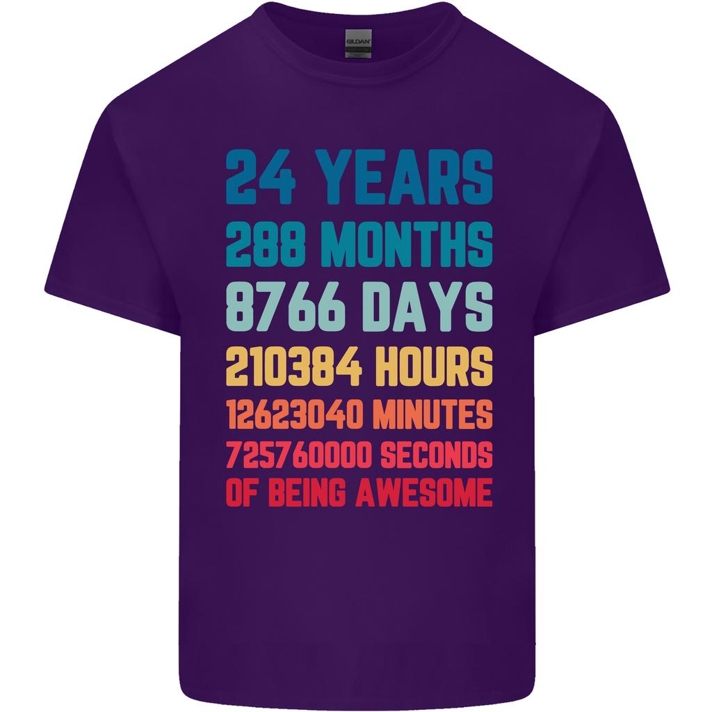 24th Birthday 24 Year Old Unisexs Light Cotton TShirt