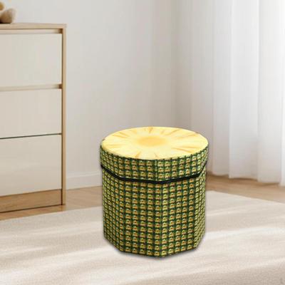 Skládací úložný otoman podnožka stolička truhla na hračky sedák truhla do ložnice kanceláře