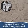 Cashmere-Feel Jacquard Anti-Slip Bathroom & Toilet Door Mat