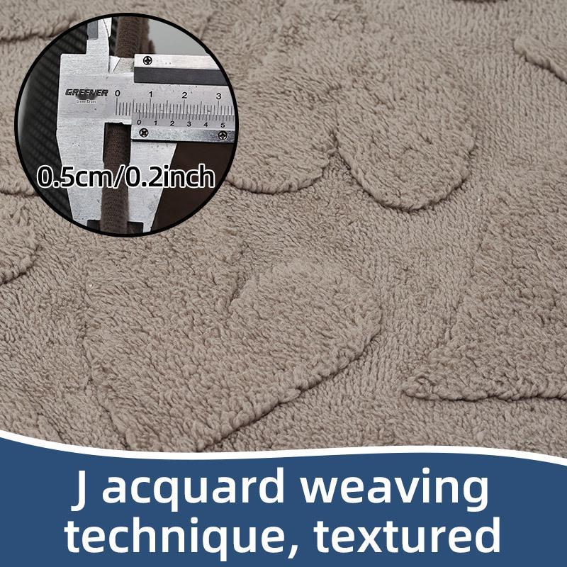 Cashmere-Feel Jacquard Anti-Slip Bathroom & Toilet Door Mat