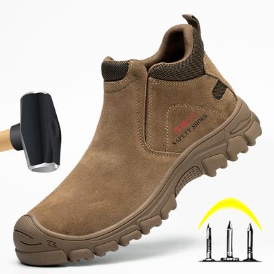 Isolamento 6kv sapatos de segurança masculinos anti-esmagamento respirável eletricista soldagem botas de trabalho biqueira de aço calçado masculino à prova de punctura