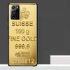 Switzerland Fine Gold Case For Samsung Galaxy S24 Ultra S23 S22 S21 S25 Ultra S9 S10 S20 Plus S25 FE Phone Cover