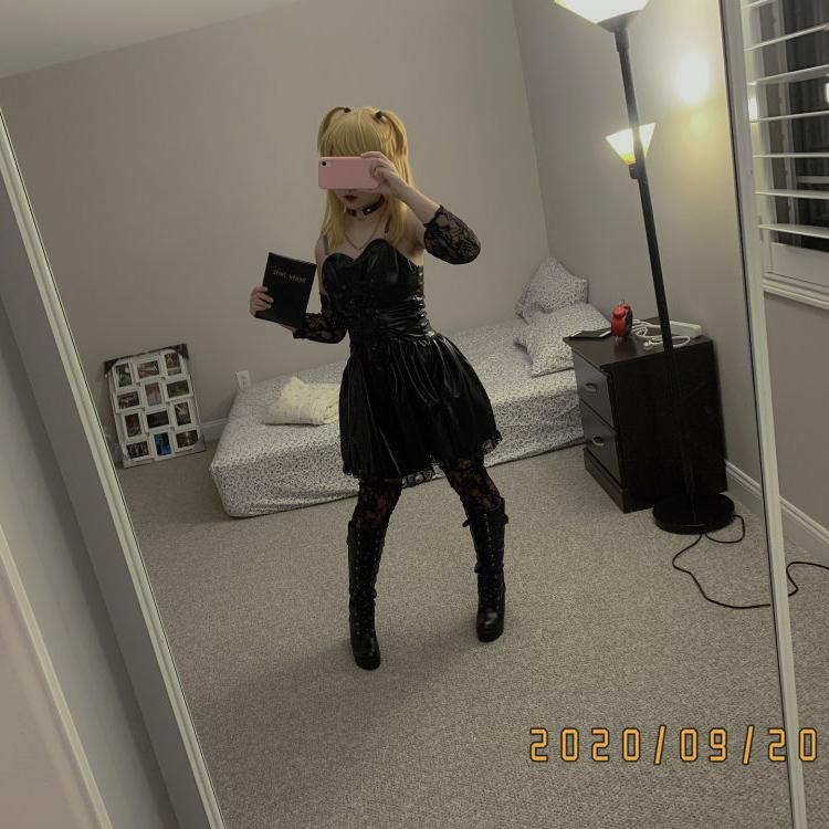 XS~3XL Updated Death Note Cosplay Costume Misa Amane Imitation Leather Sexy Dress +gloves+stockings+necklace Uniform Outfit Cosplay Costume Buy cheaply on Joom XS~3XL Updated Death Note Cosplay Costume Misa Amane Imitation Leather Sexy Dress +gloves+stockings+necklace Uniform Outfit Cosplay Costume Buy cheaply on Joom