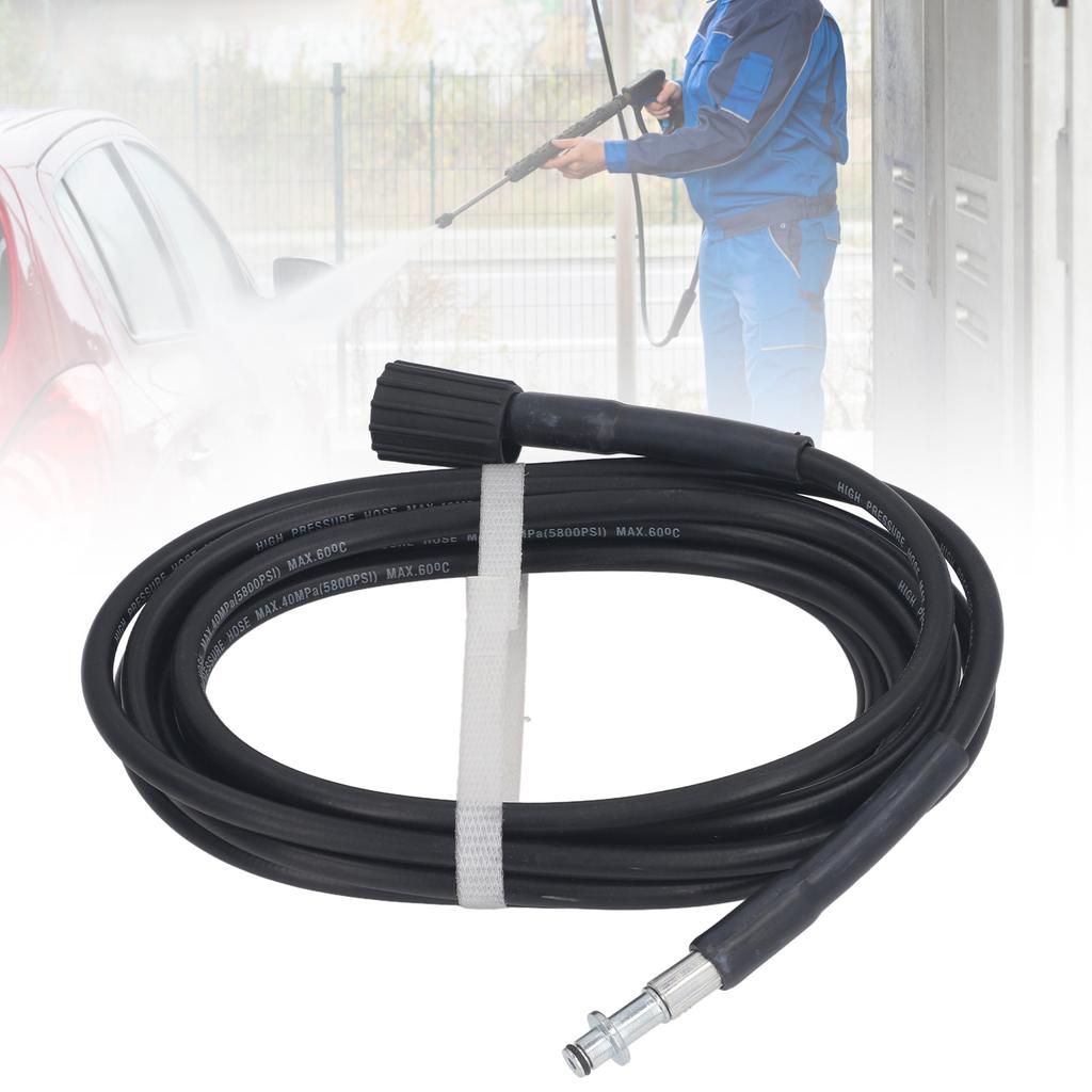 0psi High Pressure Washer Hose, 5m Length Stable Connection Premium Rubber Material 3Celsius8 Inch Quick Connect