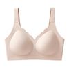Sexy Bra Women's Wavy Neck Large Size Bra Breathable Fixed Cup One-piece Underwear Push Up Bra