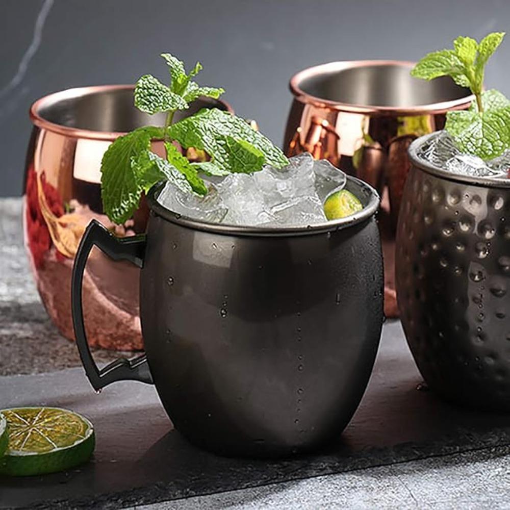 Fall-resistant Moscow Mule Mug with Handle Beer Cup Drinkware Cocktail Wine Cup Gift