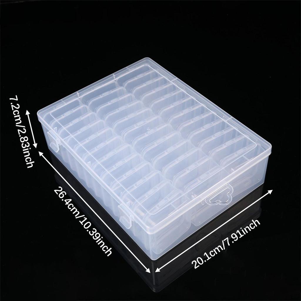 Bead Organizer Box Trinkets Stoarge Case Compartment Nail Art Storage Container Jewelry