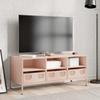 Vidaxl TV Cabinet, Pink, 101.5X39X43.5 Cm, Cold Rolled Steel