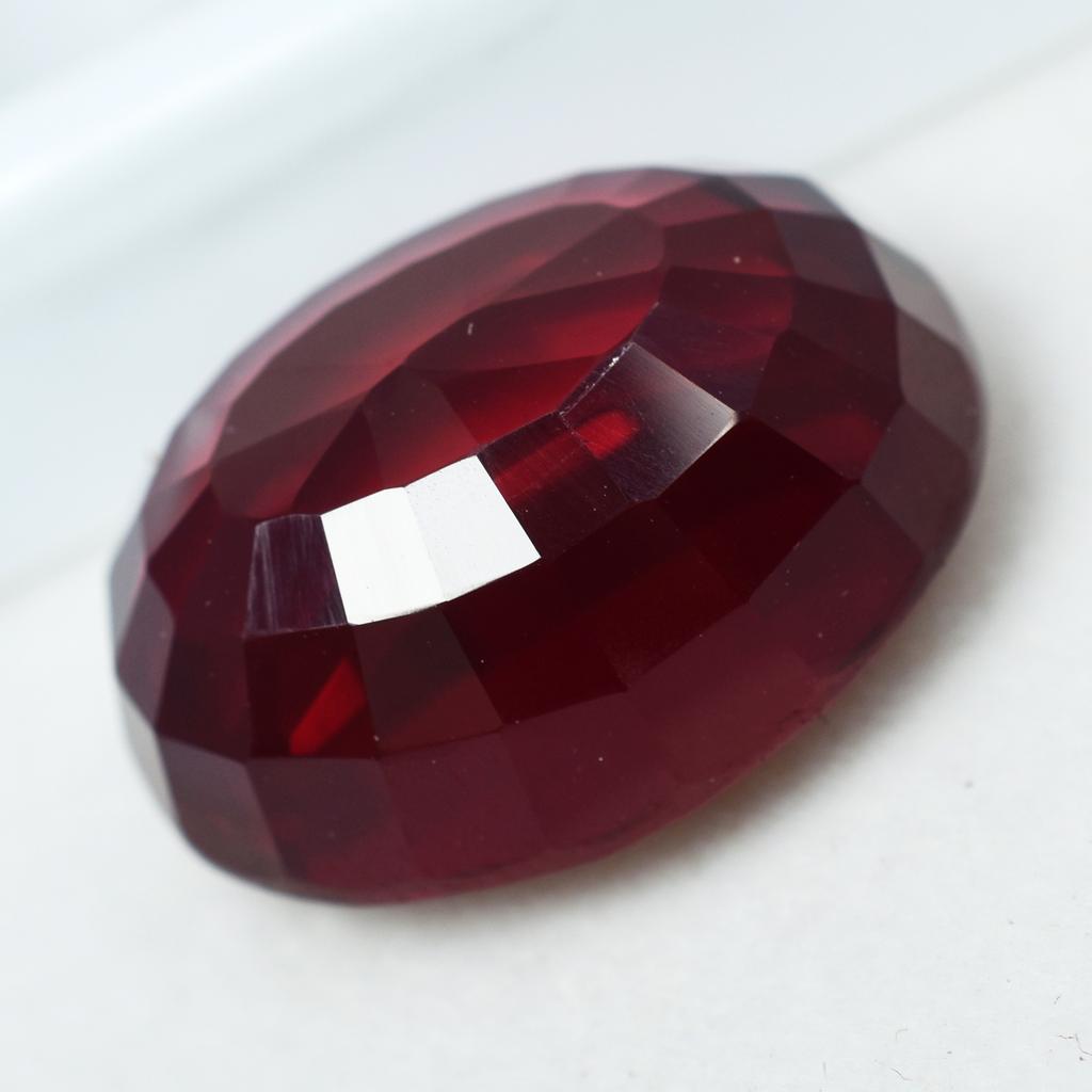 30.90 Ct Natural   Ruby Stunning Oval Cut Red Ring Size Loose Gemstone