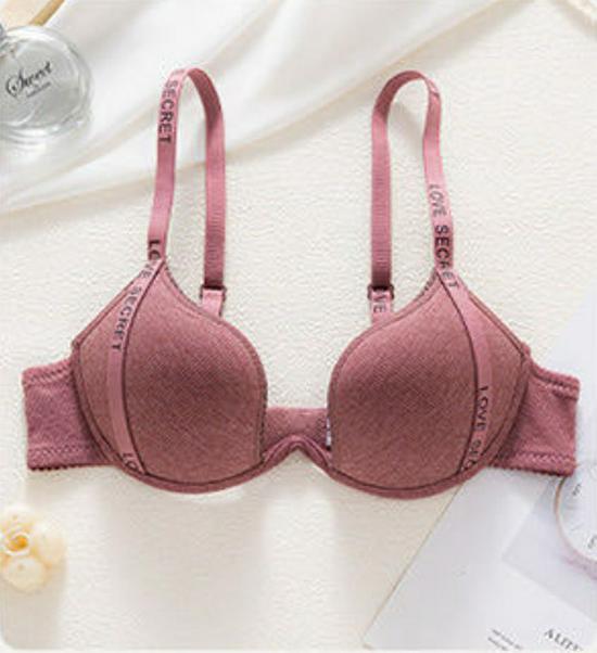 

Жіночий маленький мультяшний бюстгальтер пуш-ап: Без кісточок, З підтримкою з боків, Модний ремінець 36 червоний