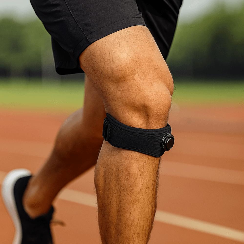 Tendon Injury Sports Knee Guard Band Adjustable Knob Patellar Strap Knee Brace  Fitness