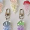 Creative Jelly Color Jellyfish Charm Keychain Y2K Beaded Pendant Phone Chain Car Hanging Decoration Bag Pendants Ornament Gifts