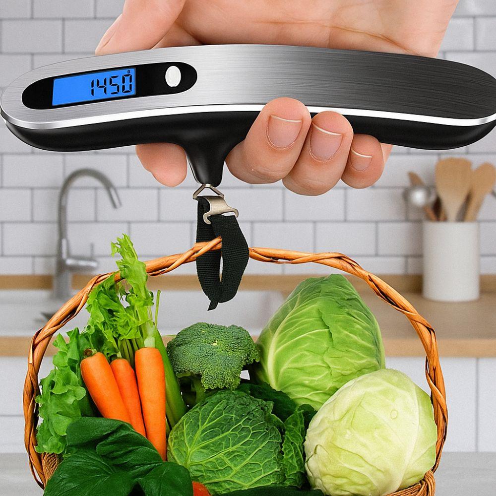 Handheld Electronic Scale LCD Display Weight Balance Tool Practical Baggage Weight Scale  for Home
