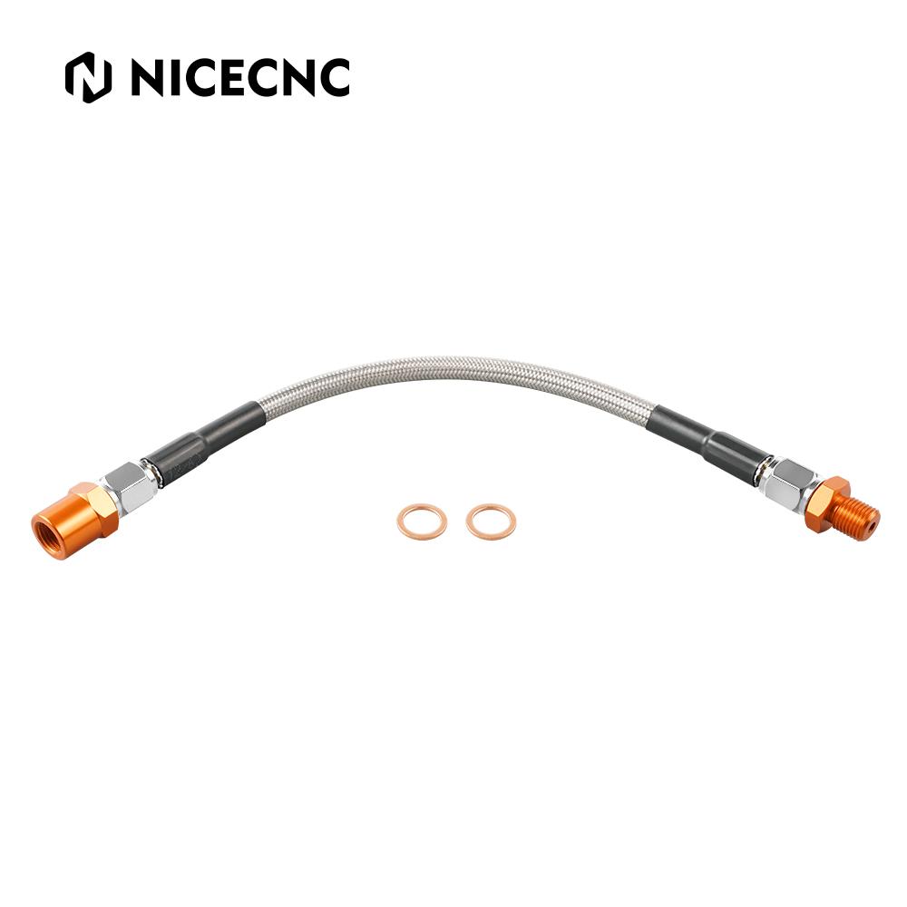 

NICECNC Oil Pressure Hose Oil Filter Cap For KTM 690 Enduro R/690 SMC R 2012-2023 Husqvarna 701 Enduro SM 16-23 GasGas SM/ES 700 білий