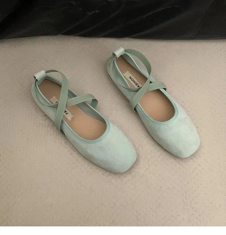 Fashion Elegant Women Fashion Shoes Pink Ballet Flat Shoes for Women 2025 New Summer Soft Bottom Mary Janes Slip On Zapatos De Mujer