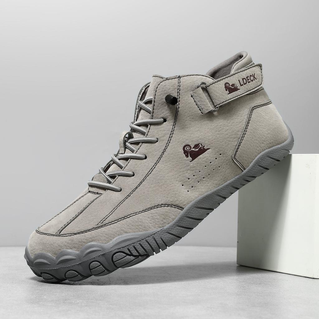 Warm Men's Casual Shoes for Autumn and Winter Short Boots for Outdoor Casual Men's Women's Boots Plus Velvet Large Size Men's Shoes Martin Boots