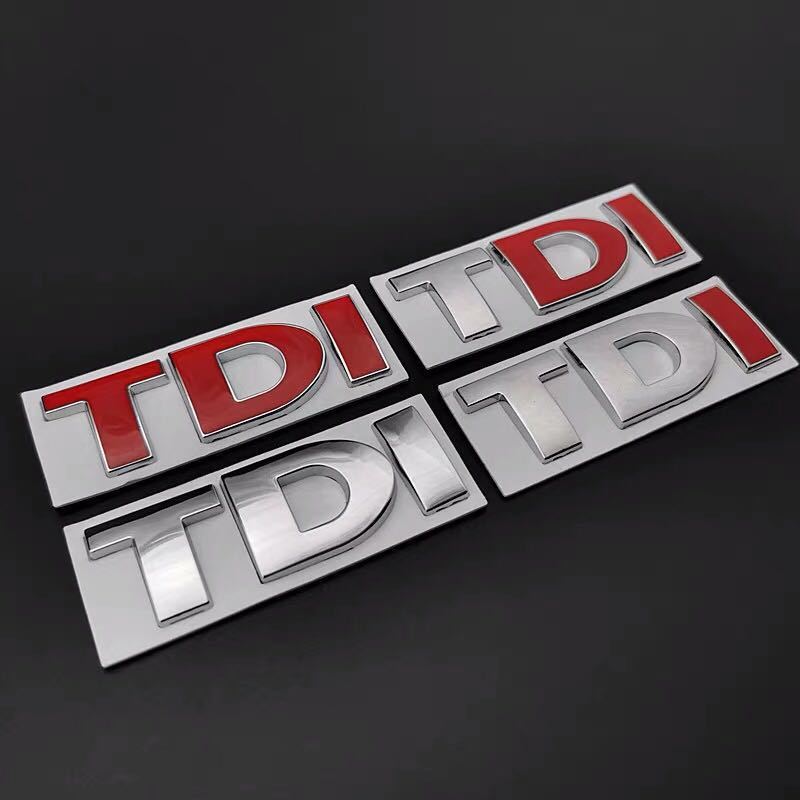 2026 Neu Für VW VOLKSWAGEN 3D Metall TSI TDI GTD GLI Heckklappe Auto Emblem Abzeichen Aufkleber Auto Aufkleber Für VW Volkswagen Polo Golf