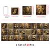 Christmas Tile Decoration Stickers Kitchen Oil-Proof Stickers Bathroom Bedroom Renovation Wall Stickers European Style Self-Adhesive Wall Paper