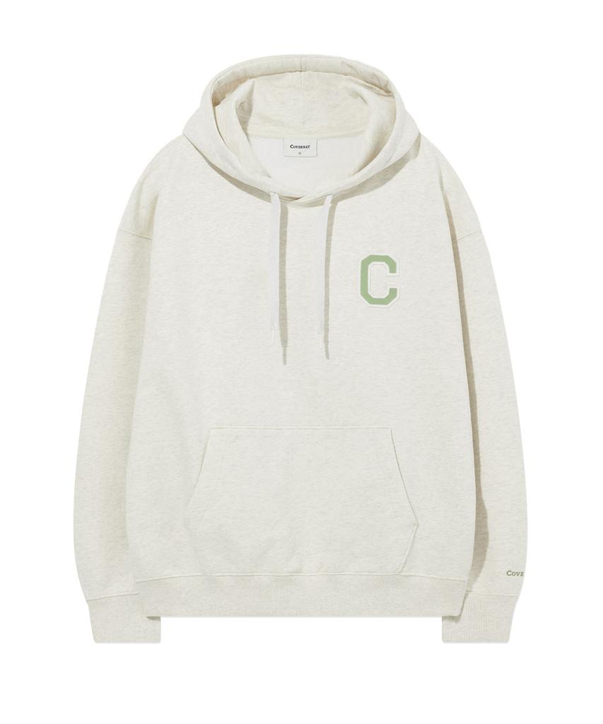 C Logo Hoodie Oatmeal