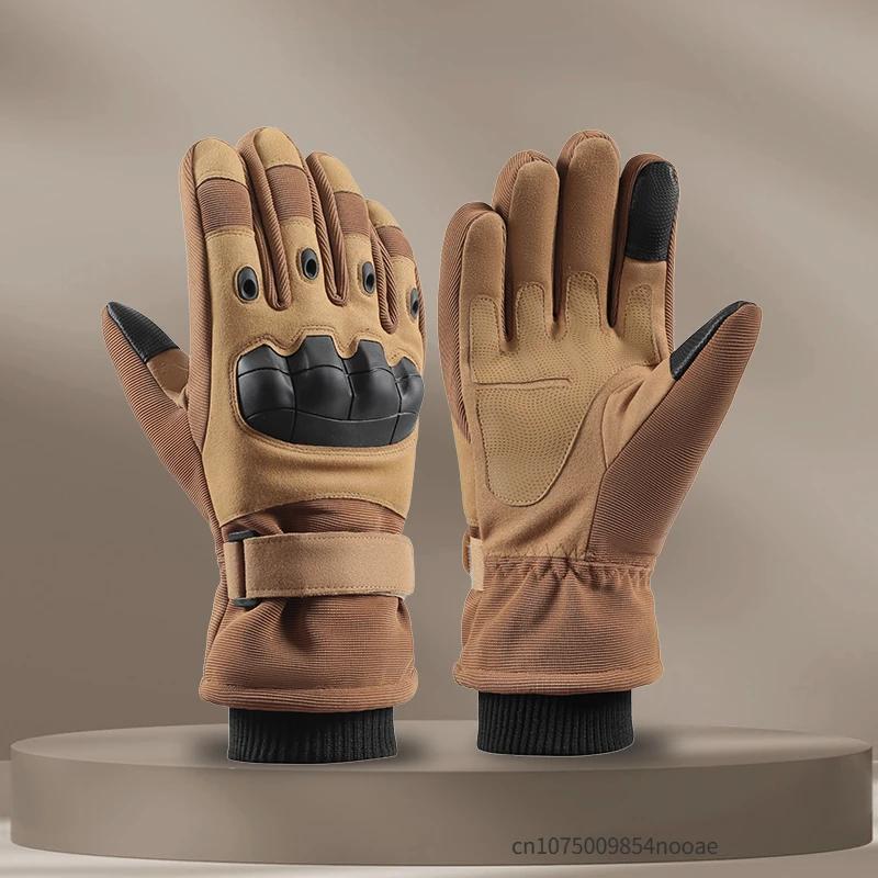 

Зимові теплі рукавички Термотактичні чоловічі рукавички Мисливські захисні рукавички Повний палець Військові бойові сенсорний екран Катання на відкритому повітрі average size