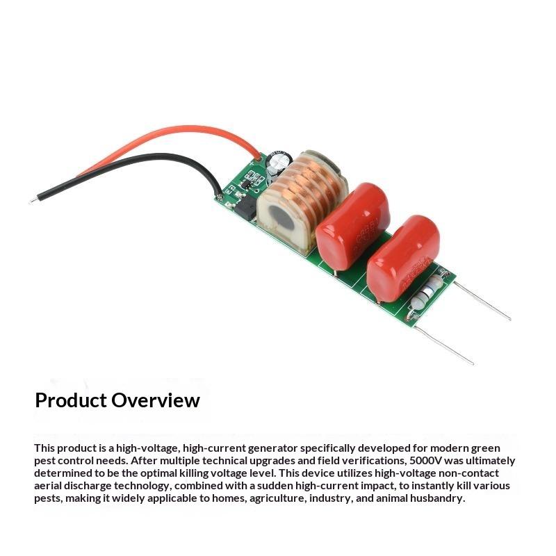 Dc 3.7V To 5000V High Voltage Boost Module Arc Pulse Step Up Board Low Heat Power Supply Module For Electronic Diy Project
