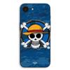 Case For iPhone SE 2024 One Piece Skull Logo Blue Background Manga Anime Maniacase