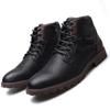 Botas vintage de moda para hombre, zapatos de otoño-invierno 2024, botas de cuero de alta calidad con cremallera lateral, botines para hombre, talla grande 39-48
