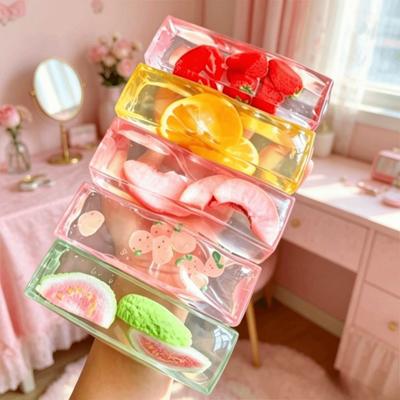 Slow Rising Squishy Toy Slow Rebound Fruit Slush Squishy Toy Fruit Ice Cube Squishy Toy Surprise