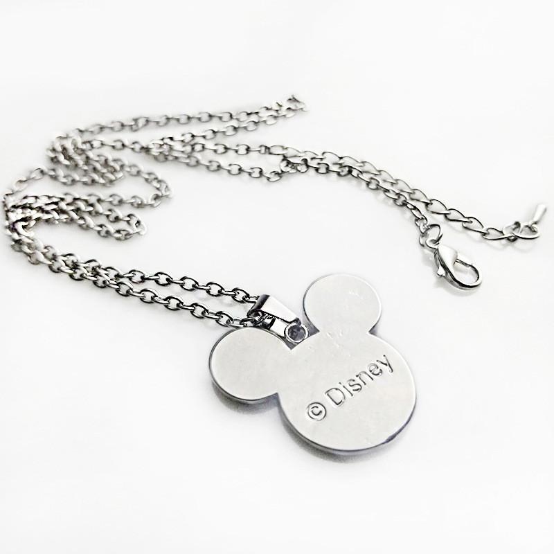Vintage Mickey Minnie Cartoon Stijl Ketting Met Retro Edelsteen Hanger Voor Unieke Mode