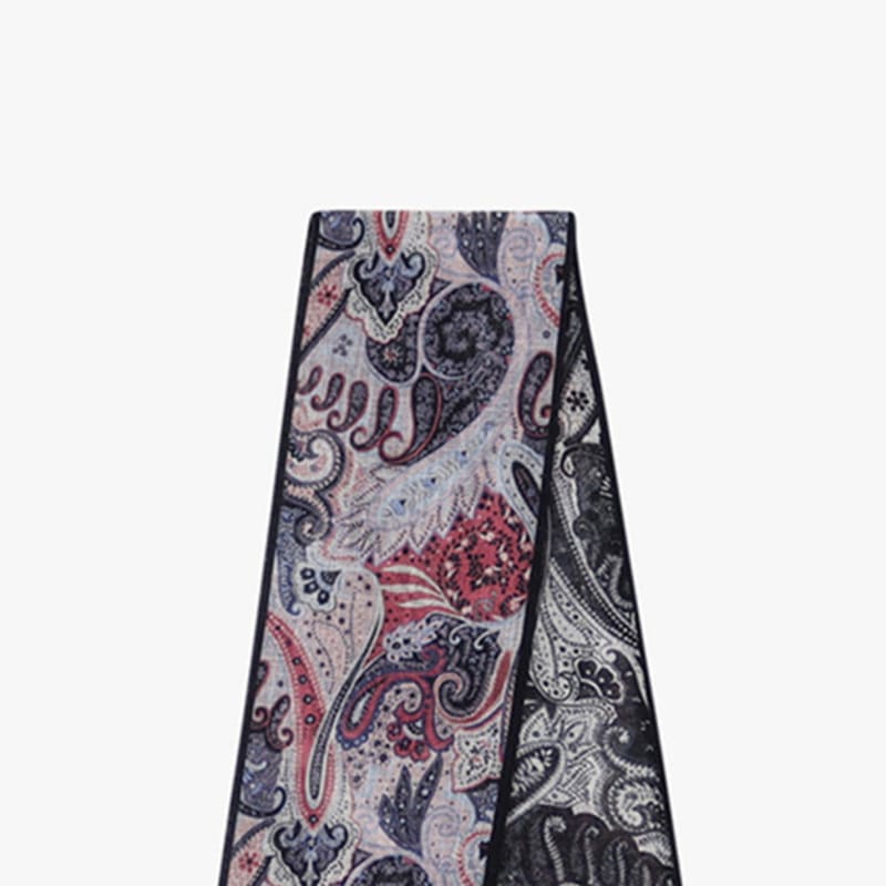healiote HEAL PAISLEY TIE SCARF_BLACK
