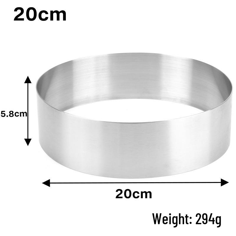 Stainless Steel Cake Mousse Rings: 5-10cm Seamless Round Tart Molds