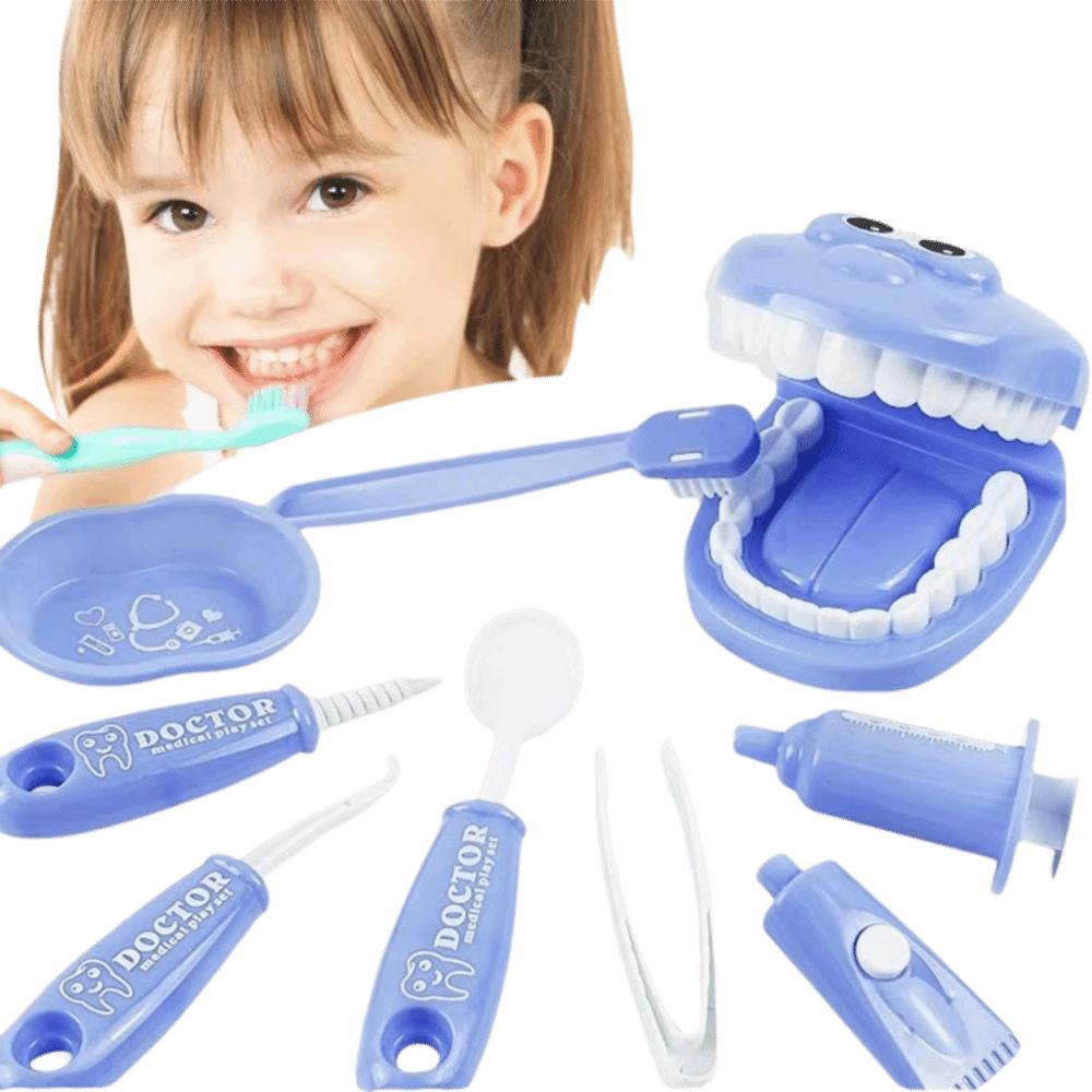 

9pcs/set Children Early Education Simulated Doctors Role Play Oral Brushing Practice Teeth Model Montessori