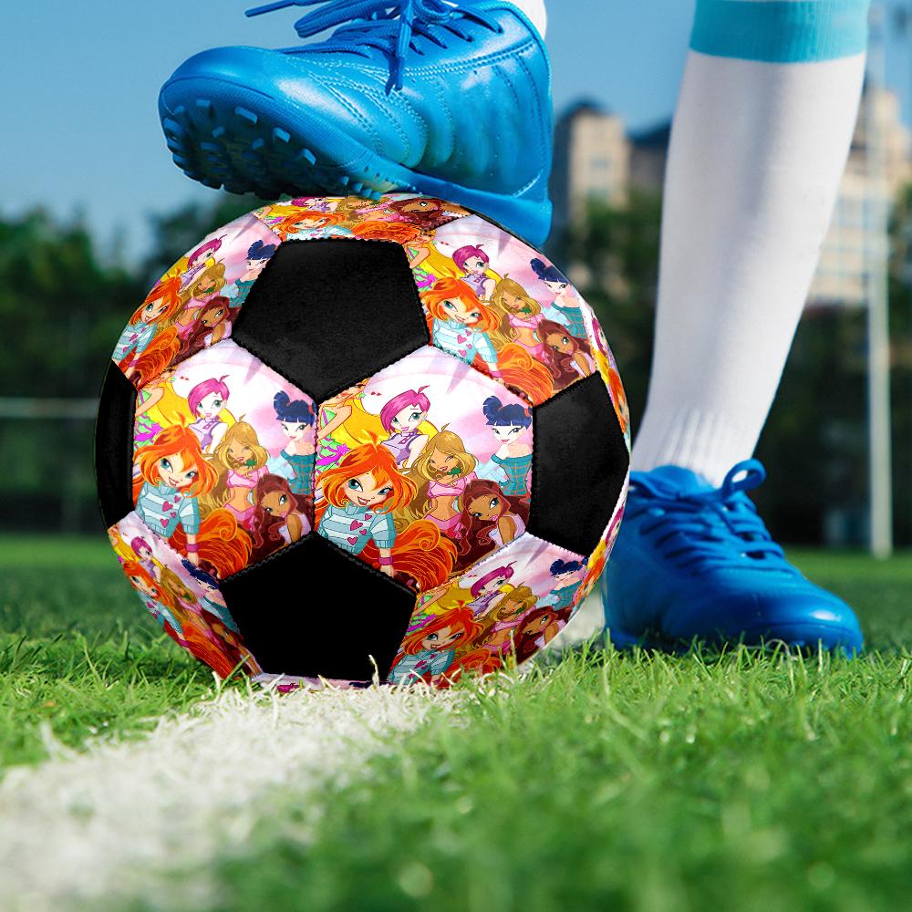 Pallone da Calcio Winx Club Taglia 5, Adatto per Partite Indoor e Outdoor, un Regalo Adatto a Tutti.