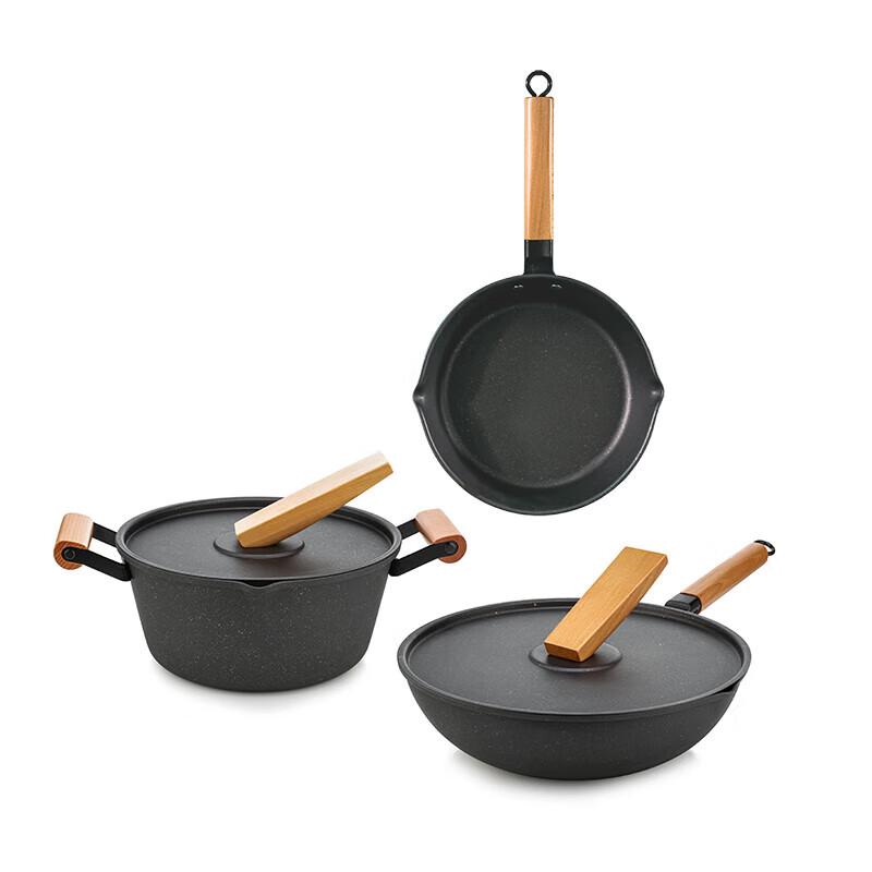 World Kitchen 5-Piece Fine Iron Non-stick Cookware Set