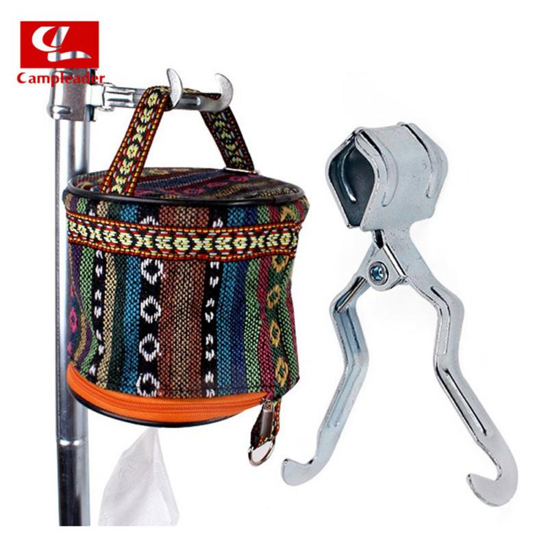 

Наружный зажим Многофункциональный противоскользящий металлический железный клип лампы Висячий крюк Палаточные столбы Аксессуары