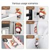 Pressure Relieving 3D Adhesive Dog Sticker Shiba Inu Design Suitable for Preventing Car Door Collisions Home Decoration