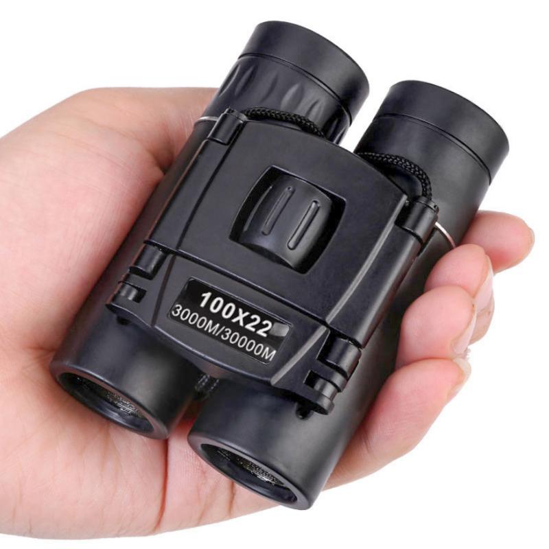 Portable Hd Zoom Folding Binoculars Powerful Long Distance Vision Telescope Compact Optical Binoculars For Outdoor Camping Hiking Sports Wildlife Scen