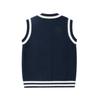 Women's College Style Knitted Vest: 2024 Spring/Autumn Wool Sleeveless Sweater Layering Top