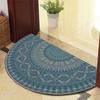 1PC Retro Door Rug Semi-circular Floor Mat Entrance Door Rugs Non-slip Absorbent Bathroom Mat Room Home Decoration Hogar Tapete