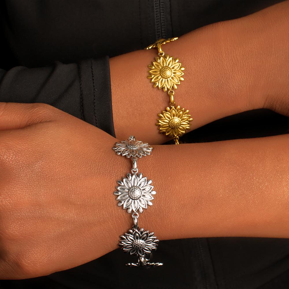 Stainless Stain Flower Jewelry Sets For Women 18K Gold Plated Chrysanthemum Necklace Bracelet Set Wedding Party Jewelry Gifts