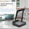 Tableware Storage Lid and Spoon Rest Holder Multi-Function Pot Lid Organizer Rack  Home