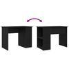 Desk Black Oak 100 x 55 x 75 cm Particleboard