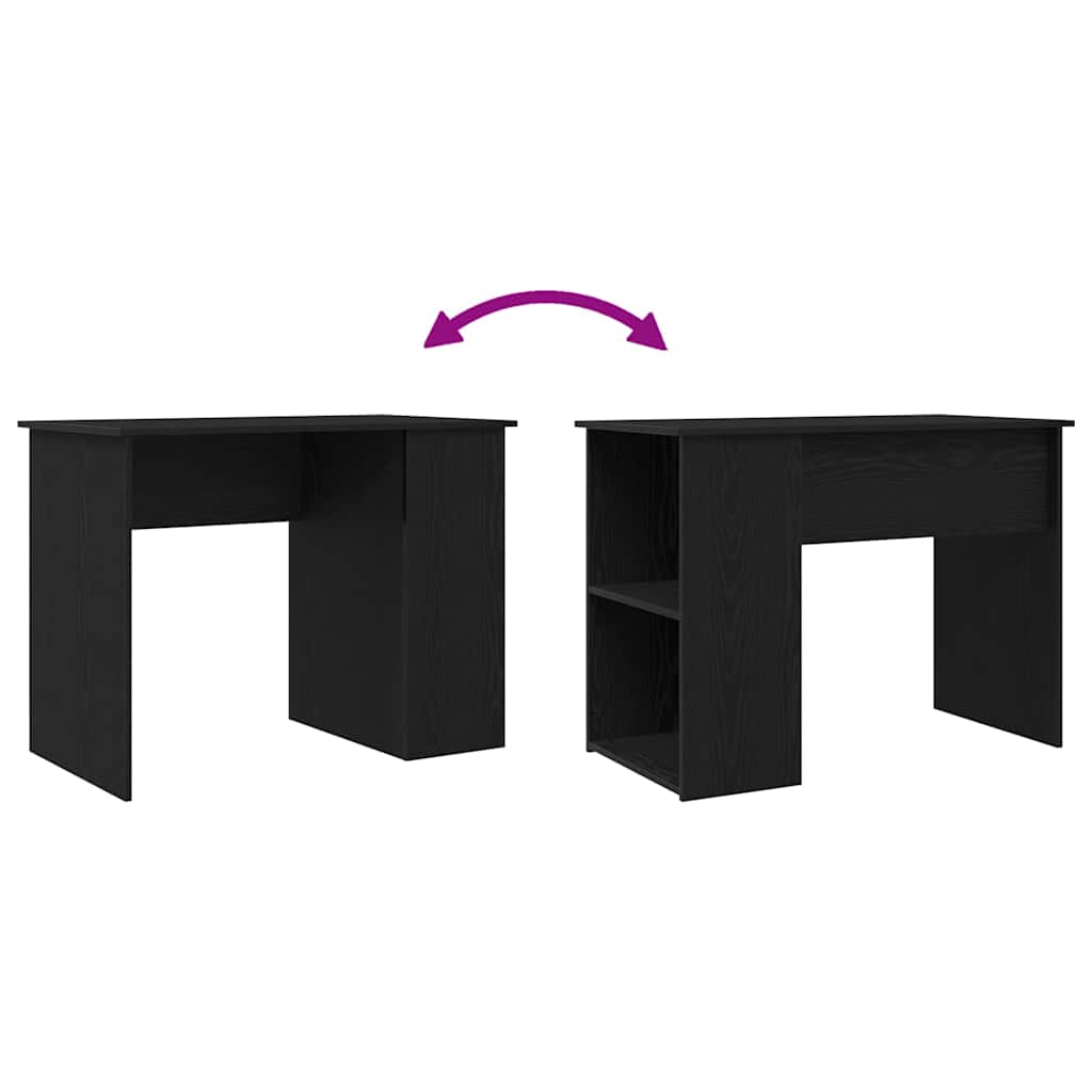 Desk Black Oak 100 x 55 x 75 cm Particleboard