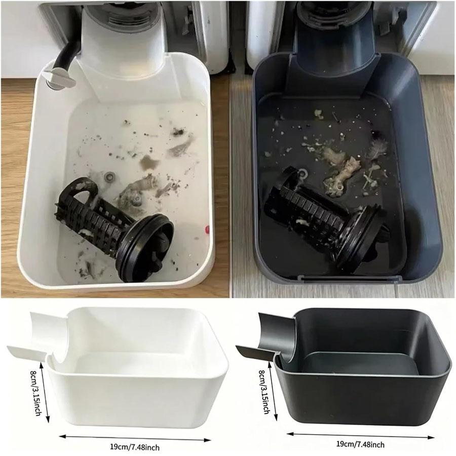 Laundry Room Washer Filter Cleaning Drain Tray 1Pc, Splash Proof Drum Washing Machine Water Catcher Pan