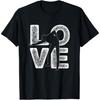 Pool Billiard Love Word Theme Design Snooker Player T-Shirt(1)
