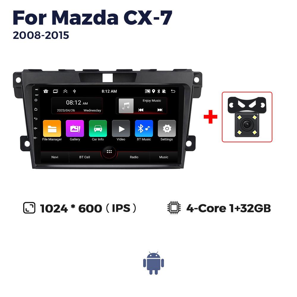 Navifly Android Car Radio Stereo Multimedia Video Player For Mazda CX7 CX 7 CX-7 2008-2015 Carplay GPS Navigation 2din Head Unit